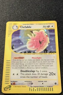 Pokemon EXPEDITION - #7/165 Clefable - Holo - ENG - Lightly Played - Image 4