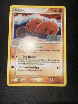 The Pokemon Company Dugtrio Reverse Holo 5/100 EX Crystal Guardians 2006 70 - Image 3