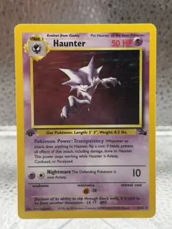 1999 Haunter ⭐ 6/62 1st Edition Holo Rare Fossil Vintage WOTC Pokemon LP - Image 1