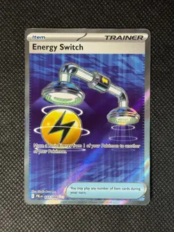 Energy Switch 107/084 Ultra Rare Pitch Black Pokemon Holo Near Mint - Image 1