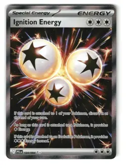 Ignition Energy 124/094 Holo Ultra Rare Phantasmal Flames Pokemon NM - Image 1