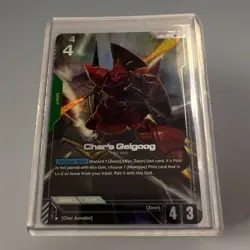 Gundam TCG Card Game Newtype Rising Char's Gelgoog GD01-023 LR+ Alt Art - Image 1