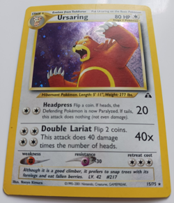 Ursaring Pokemon Card Holo WOTC 15/75 Neo Discovery Set Rare MP-HP - Image 3