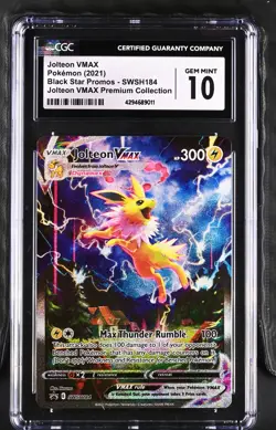 Pokemon Jolteon Vmax SWSH184 Premium Collection CGC 10 Gem Mint - Image 1