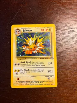 Pokemon TCG Jolteon Jungle 4/64 Holo Unlimited Holo Rare - Image 1