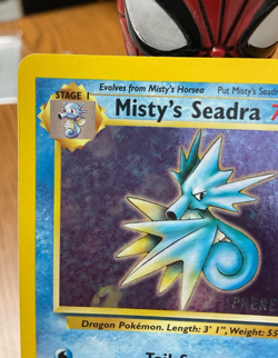 Pokemon Misty’s Seadra 9/132 Gym Heroes Prerelease Stamp Holo Rare Gradable BIN - Image 3