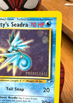Pokemon Misty’s Seadra 9/132 Gym Heroes Prerelease Stamp Holo Rare Gradable BIN - Image 4