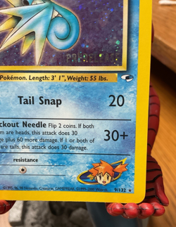 Pokemon Misty’s Seadra 9/132 Gym Heroes Prerelease Stamp Holo Rare Gradable BIN - Image 5