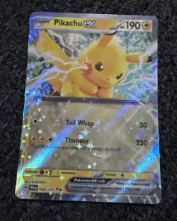 Pikachu ex 028/131 Double Rare Prismatic Evolutions Pokemon NM Inc. - Image 1