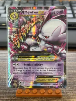 M Mewtwo EX 64/162 Breakthrough Mega EX Holo Ultra Rare English 210 HP - Image 1