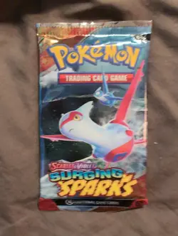 Pokemon Surging Sparks Scarlett Violet Booster Pack Sealed - Image 1