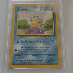Pokemon Squirtle Base Set Common Regular Unlimited PSA 9 63/102 1999 English - Image 3