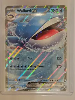 Wailord Ex Pokemon 16/84 Pitch Black English Nm-Mnt - Image 1