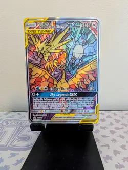Moltres & Zapdos & Articuno GX SM210 - Pokemon Hidden Fates ETB Promo - Image 1