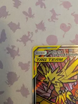 Moltres & Zapdos & Articuno GX SM210 - Pokemon Hidden Fates ETB Promo - Image 3