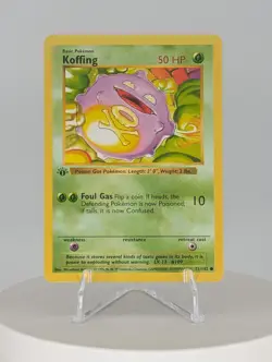 Koffing 051/102 Base Set (Shadowless) Regular First Edition LP - Image 1