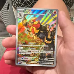 Pokemon Pyroar 200/193 SV02 Paldea Evolved Holo Illustration Rare TCG 120 HP ENG - Image 1