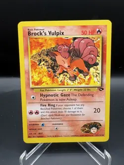 Brock's Vulpix (#037/132) - Unlimited OS - Gym Challenge LP/NM Pokemon - Image 1