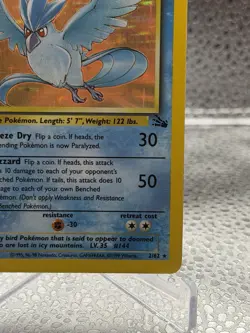 1999 Pokemon Fossil 1st Edition Holo Articuno #2/62 LP Lightly Played WOTC - Image 5