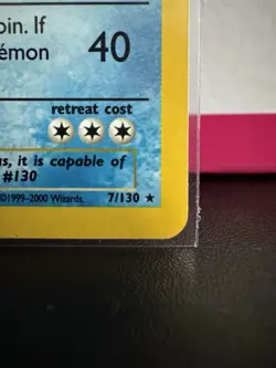 Gyarados 7/130 Holo Rare Base Set 2 English 1999 WOTC - Image 4