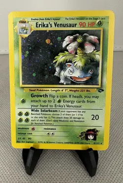 Erika's Venusaur 4/132 Gym Challenge Unlimited Holo Rare - Image 1