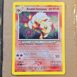 Nintendo Pokemon TCG Neo Destiny Luminous Arcanine Holo Rare 12/105 FR 2001 - Image 1