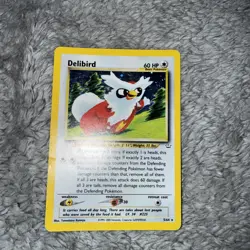 Delibird 5/64 Neo Revelation Unlimited Holo Foil Rare Pokemon TCG Card - Image 1