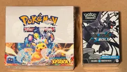 Surging Sparks Booster Box + Black Bolt Booster Bundle Pokemon TCG - SEALED - Image 1