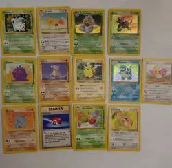 Lot Of 13 Pokemon Cards 3 Holo Pikachu Blastoise Pinsir Dsrk Arbok Collector - Image 1