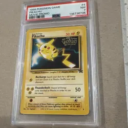 Pokemon 1999 Pikachu (Movie) Promo #4 PSA 7 Graded English Card - Image 3