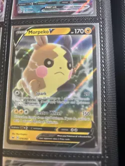 Pokemon Morpeko v TCG Sword & Shield Base Set Holo Ultra Rare Card 079/202 - Image 1