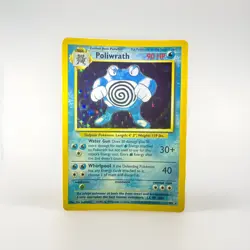 Pokemon TCG Poliwrath Base Set Holo Card 13/102 Unlimited Rare, Lightly Played - Image 1