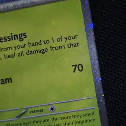 FART TRIPLE SWIRL BLEED 🌀💫 Leafeon 170 Cosmos Holo Promo Nintendo Pokemon Card - Image 3