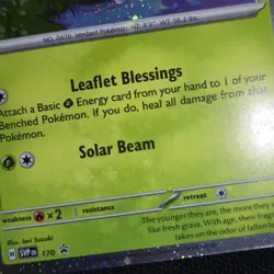 FART TRIPLE SWIRL BLEED 🌀💫 Leafeon 170 Cosmos Holo Promo Nintendo Pokemon Card - Image 4