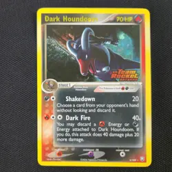 Dark Houndoom 5/109 EX Team Rocket Returns Reverse Holo Stamp 2004 Pokemon Card - Image 1