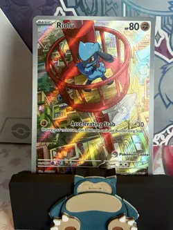Pokemon Center Stamped Riolu 010 Me: Mega Evolution Promo Holo 2025 English Card - Image 1