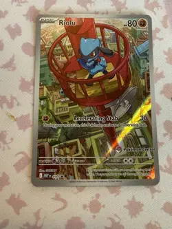Pokemon Center Stamped Riolu 010 Me: Mega Evolution Promo Holo 2025 English Card - Image 2