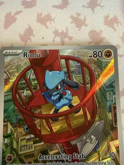 Pokemon Center Stamped Riolu 010 Me: Mega Evolution Promo Holo 2025 English Card - Image 4