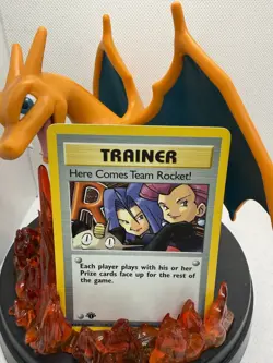 Pokemon Team Rocket 1st Edition Rare Holo Card 'Here Comes Team Rocket!' 15/82 - Image 1