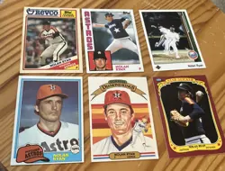 Nolan Ryan 6 Card Lot Of Baseball Cards - Image 1