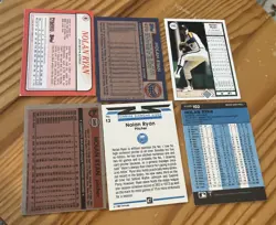 Nolan Ryan 6 Card Lot Of Baseball Cards - Image 2