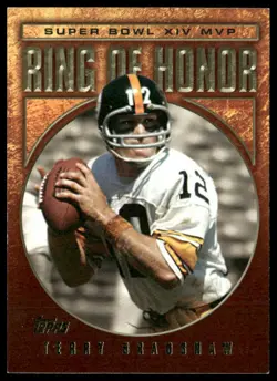 2002 Topps #TB14 Terry Bradshaw Ring of Honor - Image 1