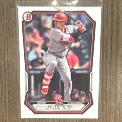 🔥🔥2026 Topps Bowman Chrome JJ Wetherholt 3-Card Lot Chrome & 2 Base Paper⚾⚾ - Image 3