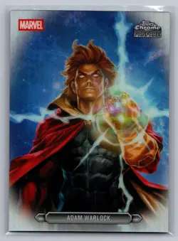 2026 Topps Chrome Marvel Adam Warlock Fanfare #FF-01 Guardians of the Galaxy - Image 1