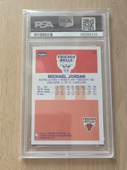 1996 Fleer Michael Jordan #4 Decade of Excellence - PSA 10 GEM MINT - Image 2