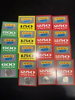 Panini Points 4500 Points Redemption Rewards Unused! 15 Card LOT Cards Will Ship - Image 1