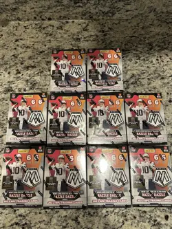 LOT OF 10 - 2022 Mosaic NFL Blaster Box Sealed Football Cards - Brock Purdy RC - Image 2
