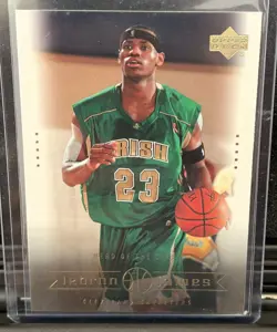 LEBRON JAMES-2003 UPPERDECK RC “HEAD OF THE CLASS” #6 (ROOKIE) CAVS High Scool - Image 1