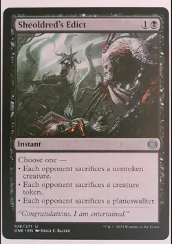 Sheoldred's Edict 108 Uncommon Phyrexia: All Will Be One Magic: The Gathering NM - Image 1