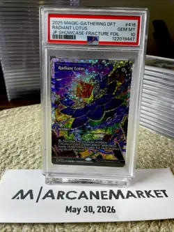 PSA 10 JP Radiant Lotus (Showcase) (Fracture Foil) Aetherdrift Foil! Free Ship! - Image 3
